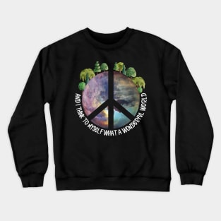 What A Wonderful World graphic Crewneck Sweatshirt